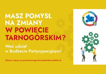Ilustracja artykułu: Budżet Partycypacyjny Powiatu Tarnogórskiego